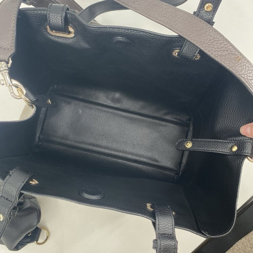 Andrew Marc Tan Beige Black Marc New York Handbag Tote Crossbody - Picture 11 of 14
